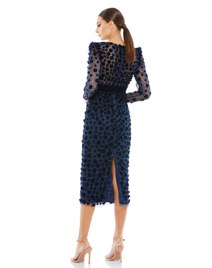 Mother of the Bride Dresses Short Long Sleeve Mother of the Bride Evening Dress Midnight