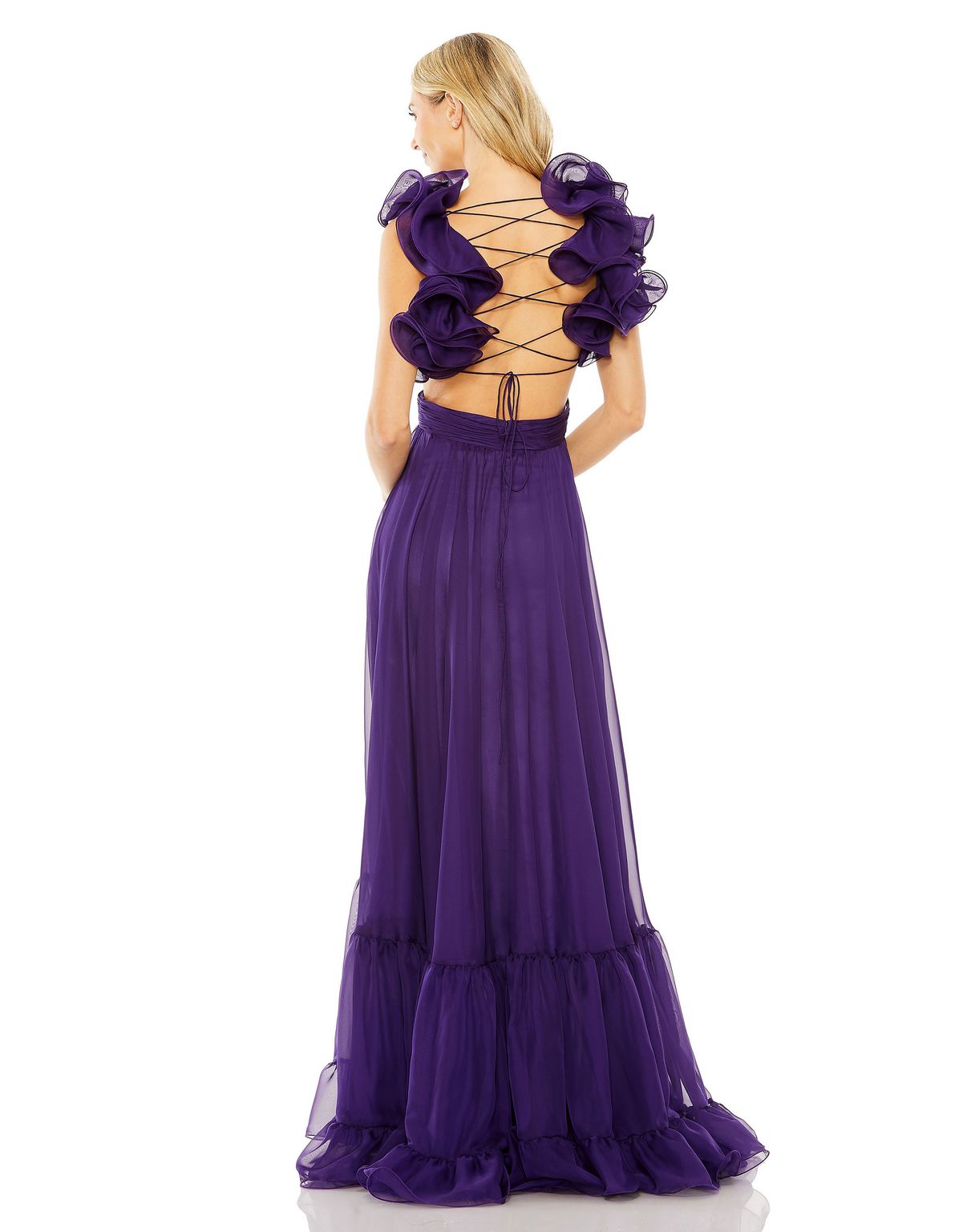 Prom Dresses Long A Line Formal Ruffled Prom Dress Royal Purple
