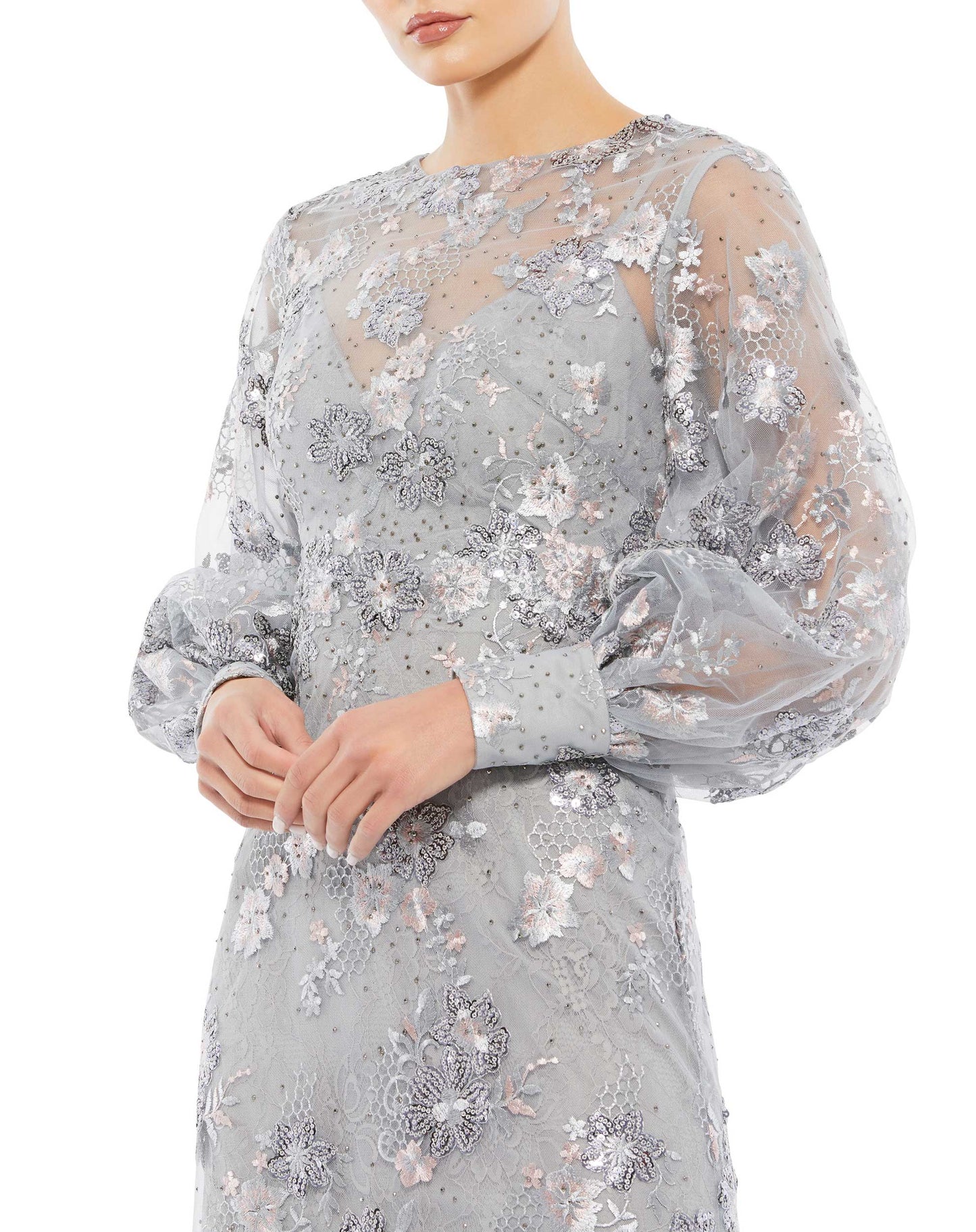Mother of the Bride Dresses Long Sleeve Formal Mother of the Bride Dress Platinum