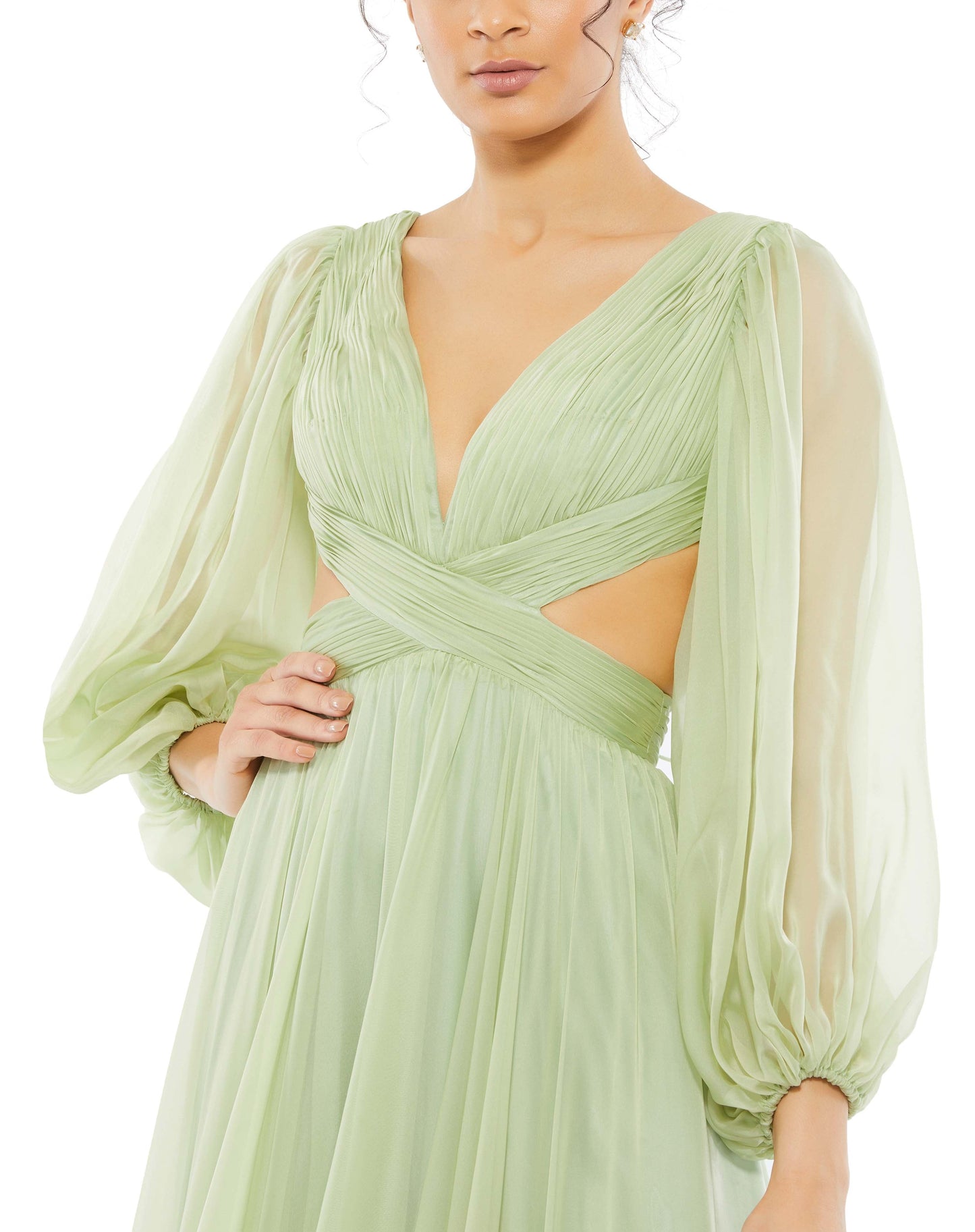 Mac Duggal Long Sleeve Formal Evening Gown 67948 - The Dress Outlet