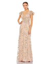 Formal Dresses Formal Long Applique Evening Dress Rose Gold