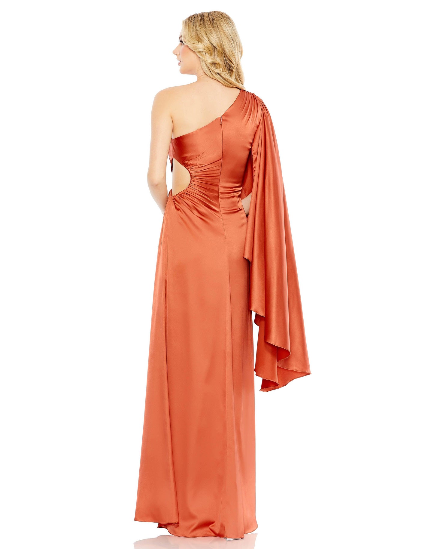 Formal Dresses Long One Shoulder Formal Dress Rust