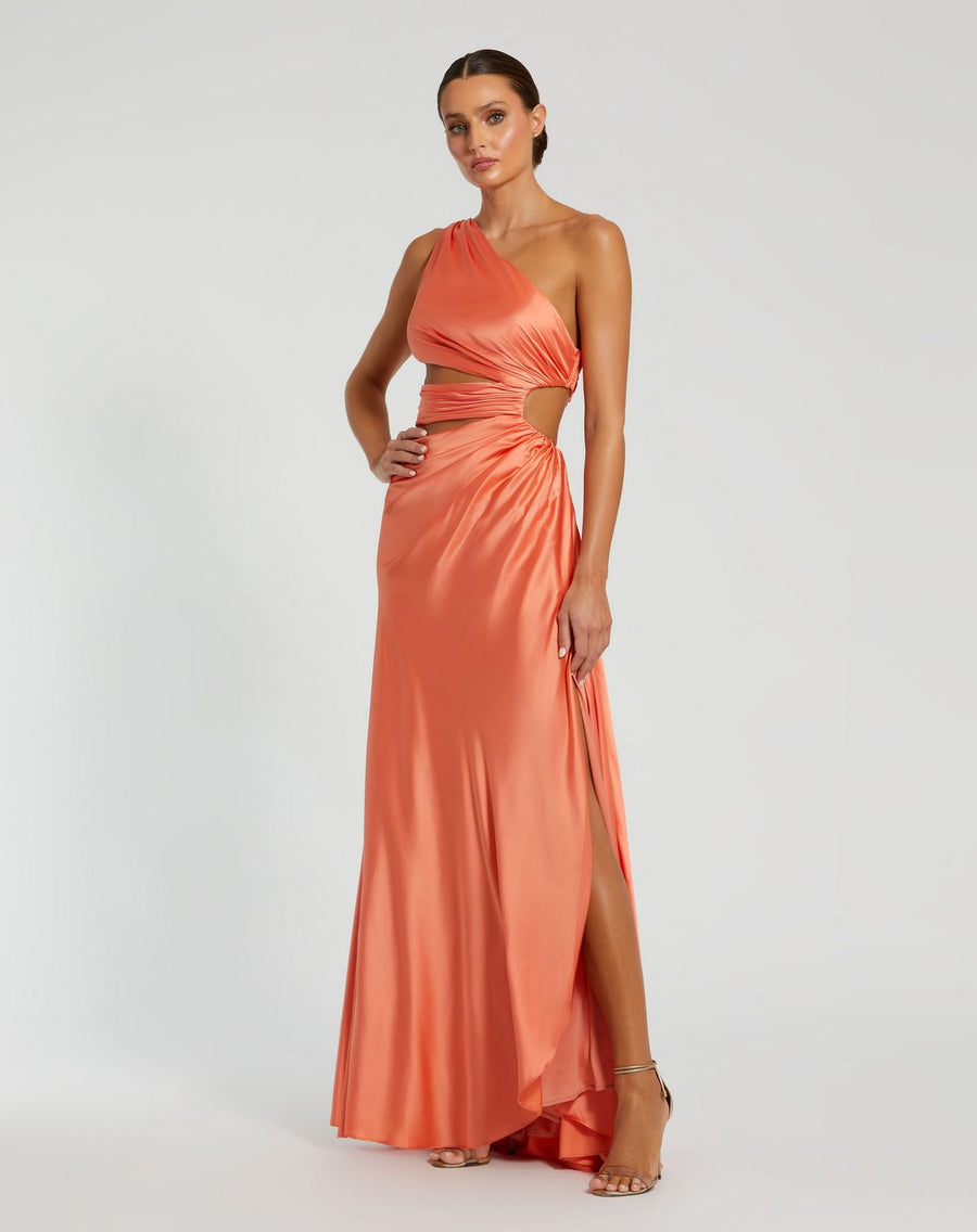 Prom Dresses High Low Formal Prom Gown Orange