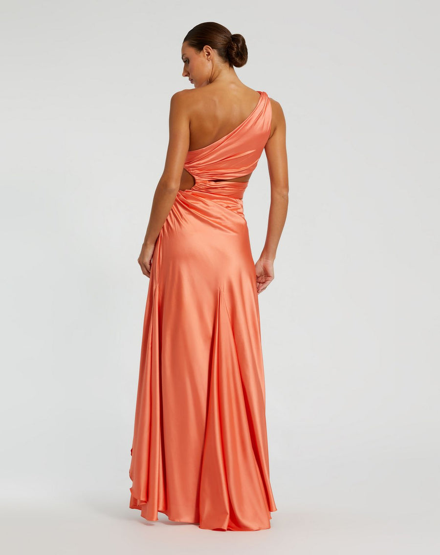 Prom Dresses High Low Formal Prom Gown Orange