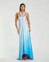 Prom Dresses Prom High Low A Line Ombre Formal Dress Blue Ombre