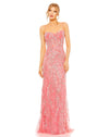 Prom Dresses Long Beaded Floral Prom Dress Coral