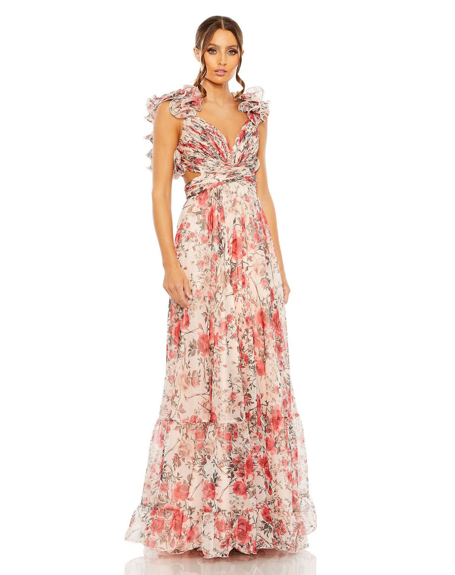 Prom Dresses Long Floral Evening Formal Prom Dress Rose Multi