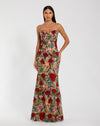 Prom Dresses ormal Long Floral Prom Dress Nude Multi