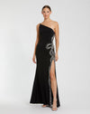 Prom Dresses Formal Long Fitted Slit Prom Dress Black