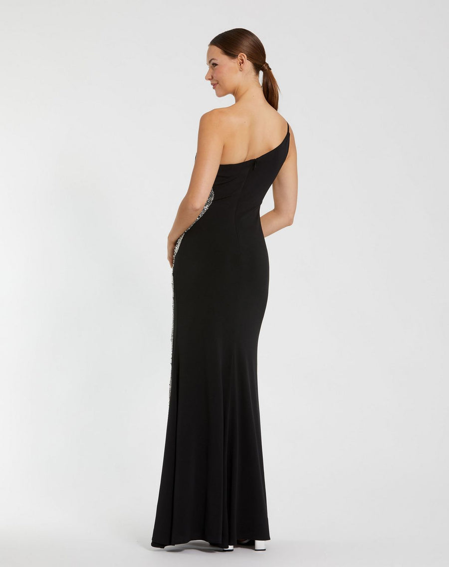 Prom Dresses Formal Long Fitted Slit Prom Dress Black
