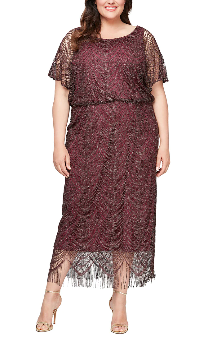 فستان طويل بمقاس كبير من SL Fashions 695173