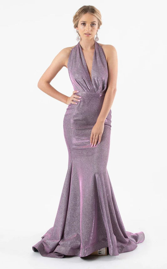 Prom Dresses Long Mermaid Formal Glitter Prom Dress Lavender