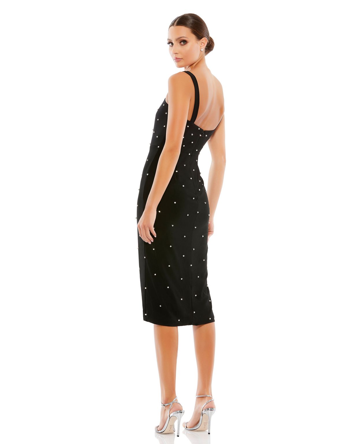 Cocktail Dresses Short Fitted Beaded Cocktail Dress Black