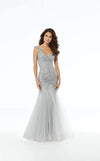 Formal Dresses Beaded Long Formal Evening Dress Silver