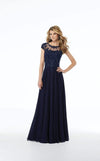 Formal Dresses Beaded Long Formal Evening Dress Navy