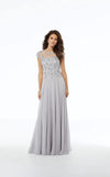 Formal Dresses Beaded Long Formal Evening Dress Silver