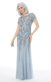 Mother of the Bride Dresses Long Mother of the Bride Formal Dress Light Blue/Silver