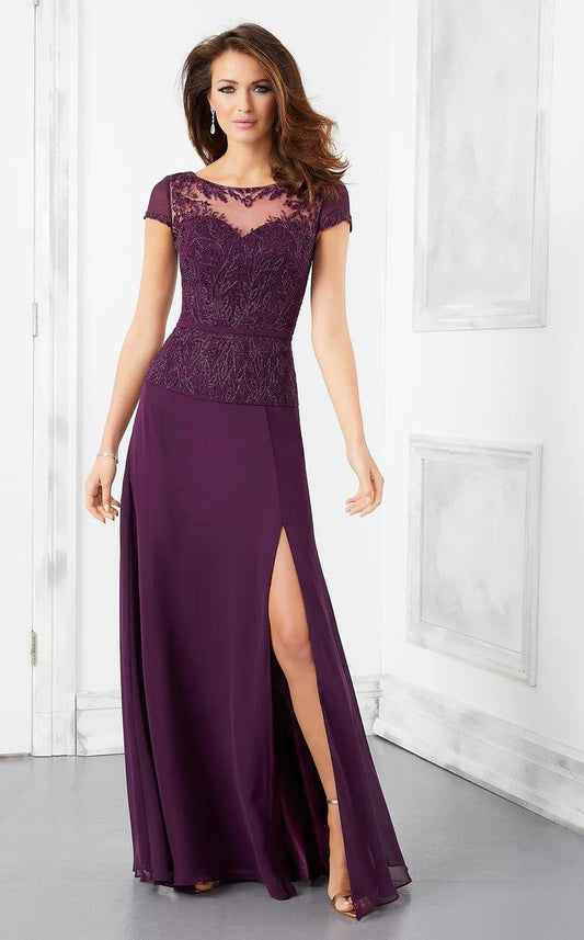 Mother of the Bride Dresses Mother of the Bride Long Formal A Line Dress Eggplant