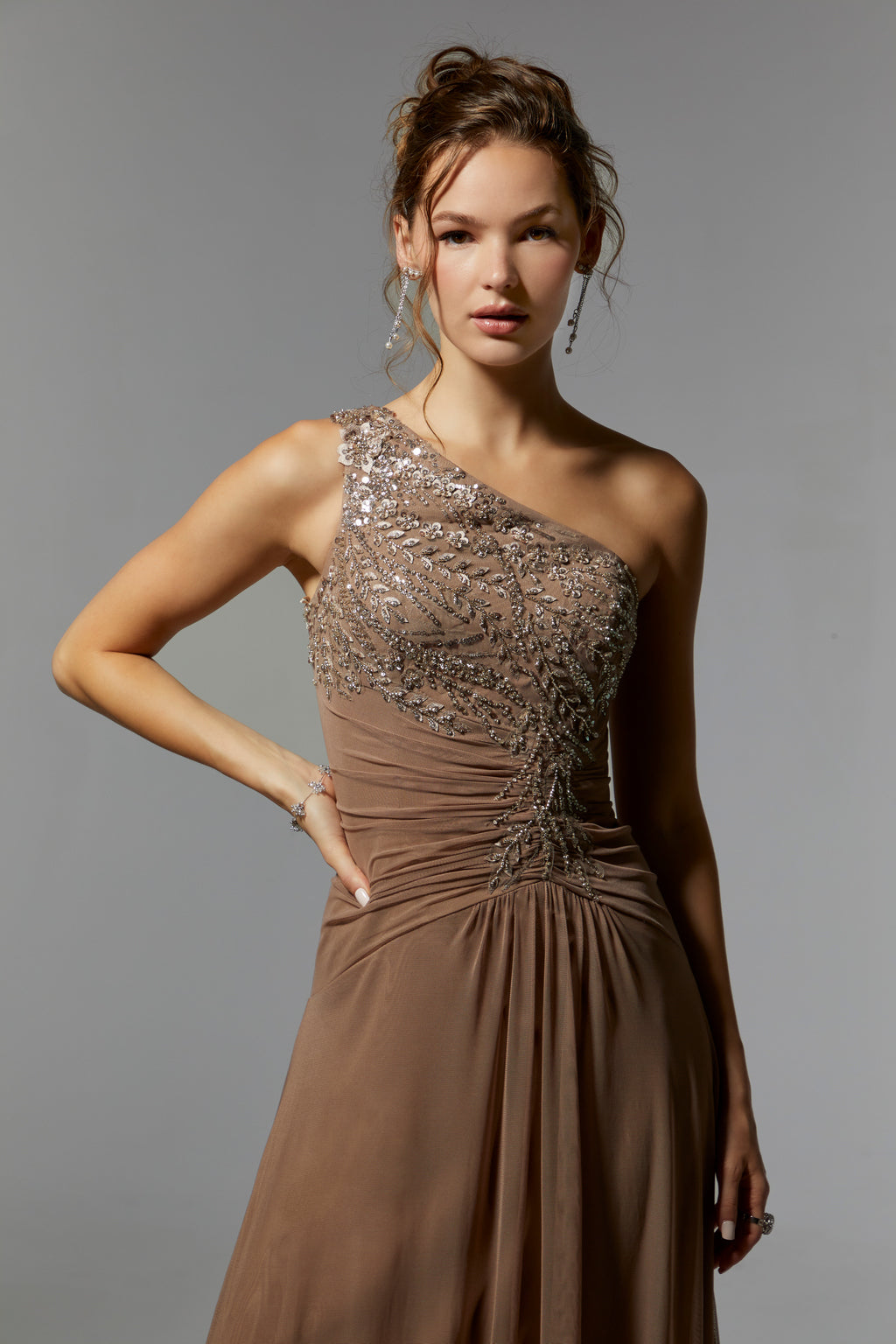 Formal Dresses Long Formal Evening Dress Taupe