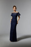 Mother of the Bride Dresses Long Sleeve Formal Evening Mother of the Bride Dress Navy