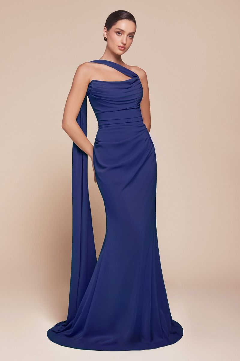Prom Dresses Fitted Long Formal Prom Dress Cobalt