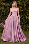 Prom Dresses Long Formal Prom A Line Dress  Mauve