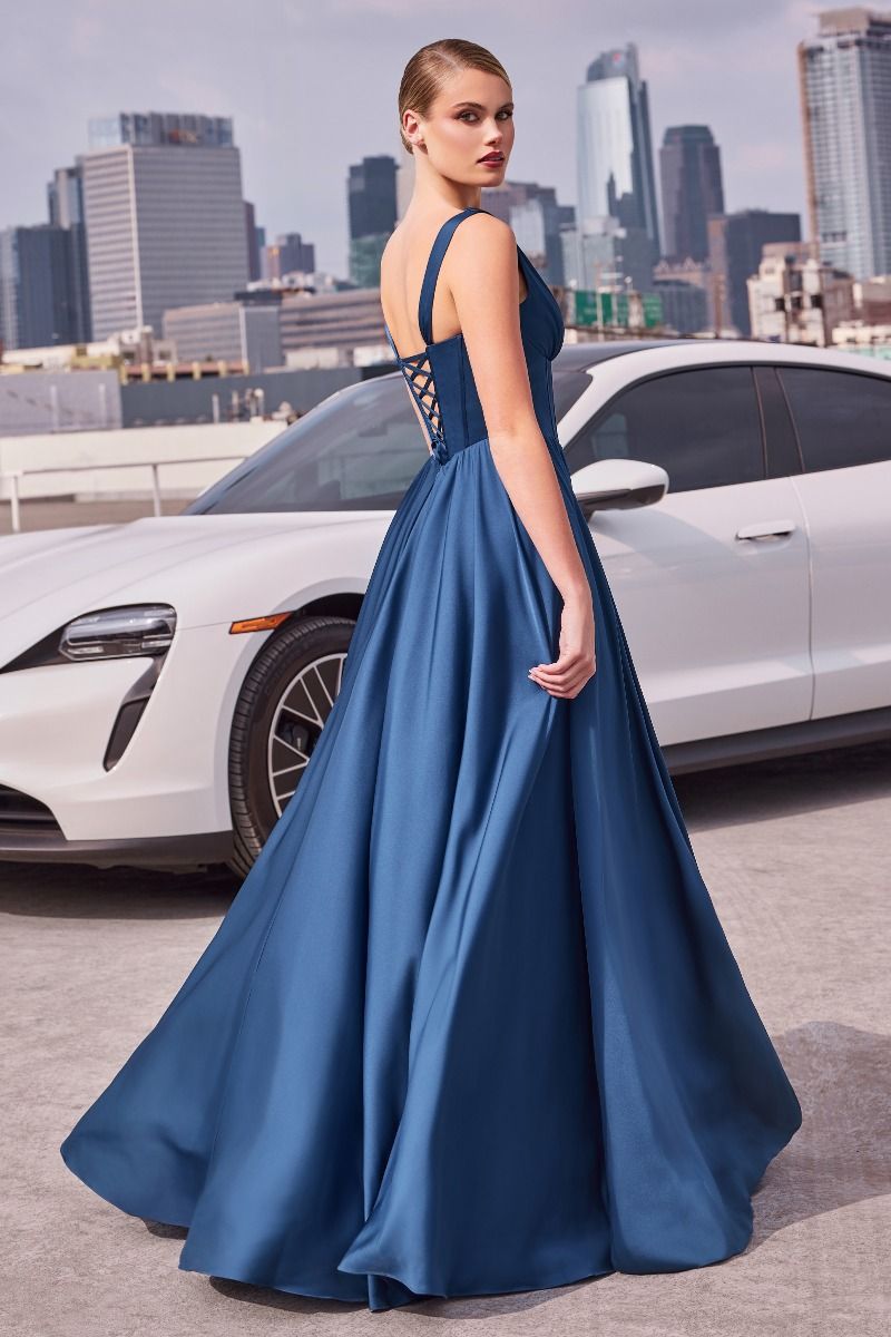 Prom Dresses Long Formal Prom A Line Dress  Navy