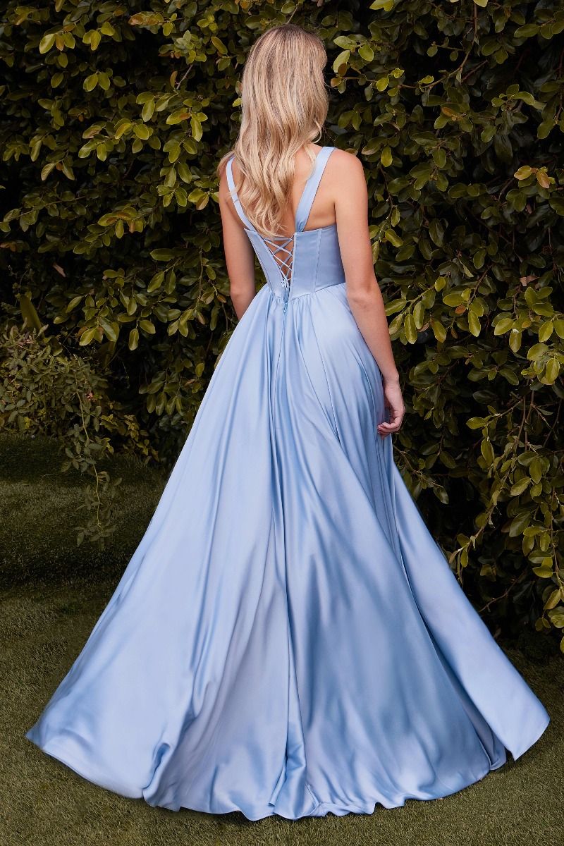 Prom Dresses Long Formal Prom A Line Dress  Paris Blue