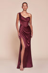 Prom Dresses Long Fitted Corset Formal Prom Dress Burgundy