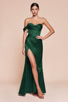 Prom Dresses Long Fitted Corset Formal Prom Dress Emerald