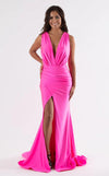 Prom Dresses Prom Long Formal Fitted High Slit Evening Dress