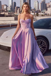 Prom Dresses Prom A Line Long Formal Corset Dress Lavender