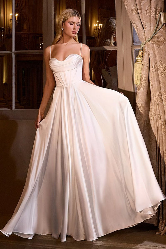 Wedding Dresses Long Wedding A Line Dress Off White