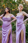 Prom Dresses Plus Size Long Off Shoulder Evening Gown Lavender