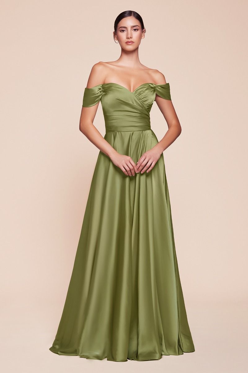 Prom Dresses Plus Size Long Off Shoulder Dress Greenery