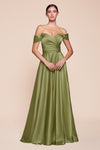 Prom Dresses Plus Size Long Off Shoulder Dress Greenery