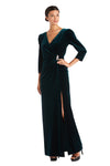 Formal Dresses Long Side Brooch Formal Evening Dress Hunter