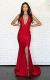 Prom Dresses Long Prom Evening Fitted Formal Dress Red