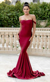 Prom Dresses Long Formal Mermaid Fit Prom Dress Burgundy