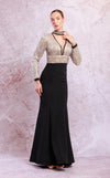 Prom Dresses Long Formal Mermaid Evening Dress Black Gold