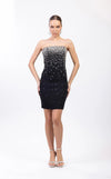 Cocktail Dresses Fitted Short Homecoming Cocktail Dress Black