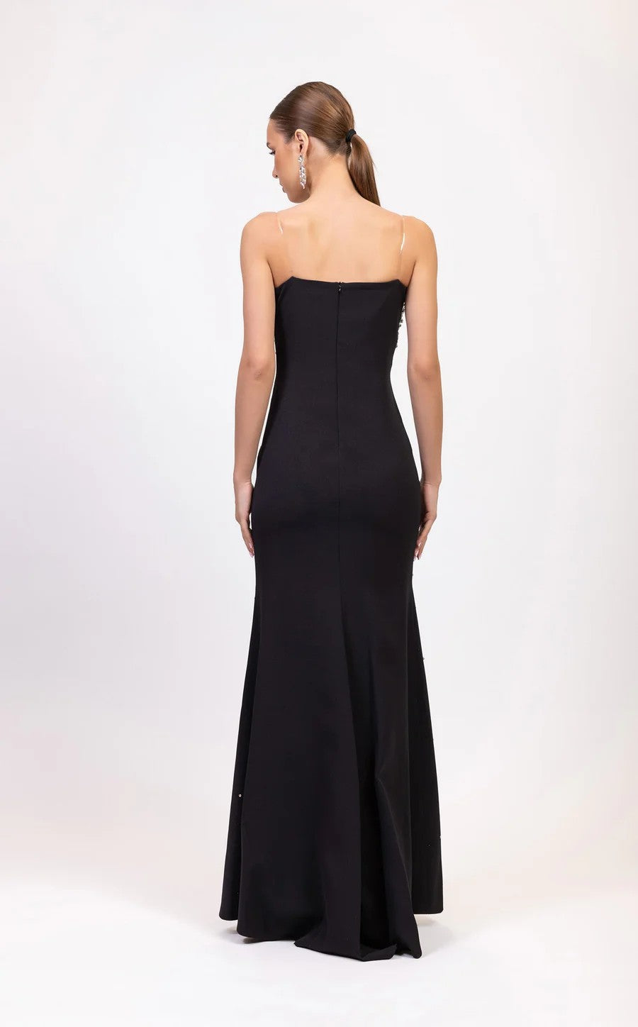 Prom Dresses Long Formal High Slit Prom Dress Black