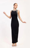 Prom Dresses Prom Beaded Long Formal Fitted Dress Black