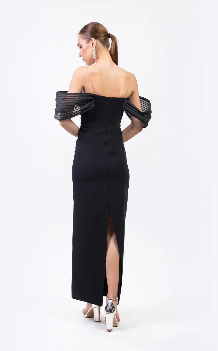Prom Dresses Fitted Prom Long Formal Evening Dress Black