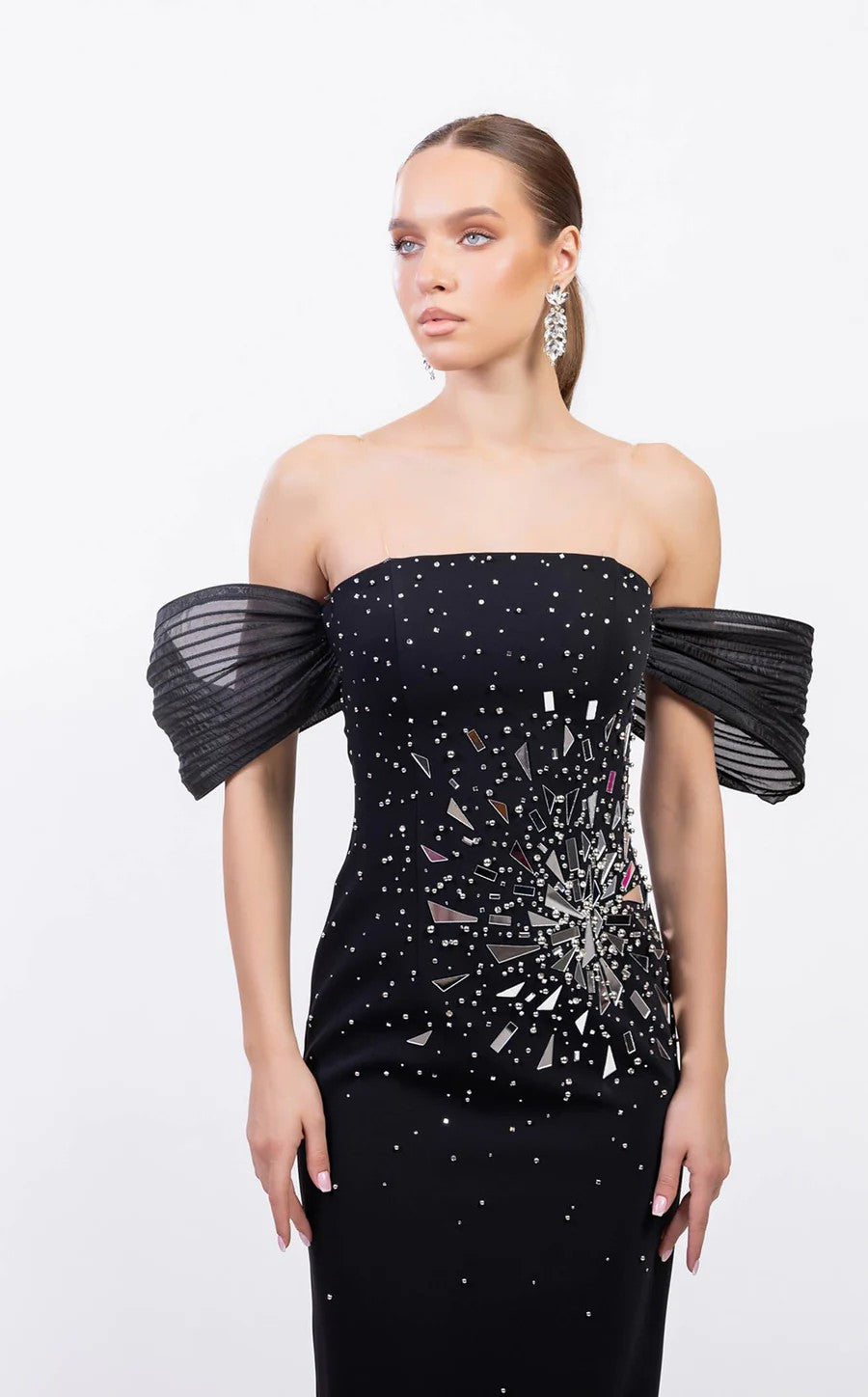 Prom Dresses Fitted Prom Long Formal Evening Dress Black