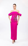 Prom Dresses Fitted Prom Long Formal Evening Dress Fuchsia