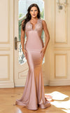 Prom Dresses Formal Long Fitted Lace Prom Dress Blush