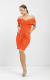 Cocktail Dresses Homecoming Short Cocktail Fitted Mini Dress Orange