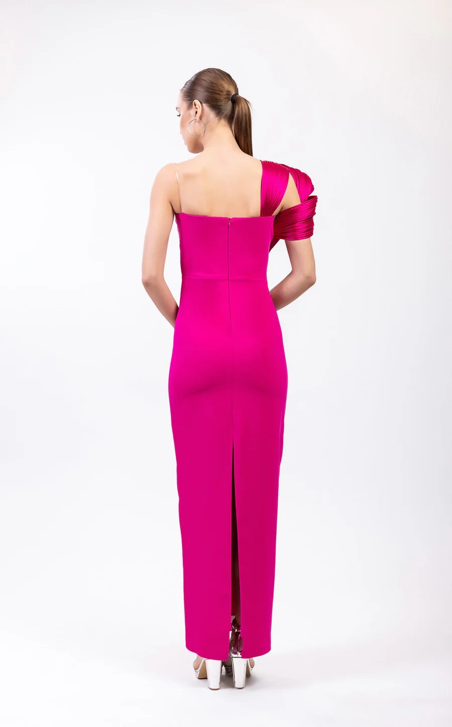 Prom Dresses Fitted Long Formal Evening Prom Dress Fuchsia