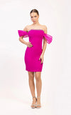 Cocktail Dresses Homecoming Short Beaded Cocktail Dress Fuchsia
